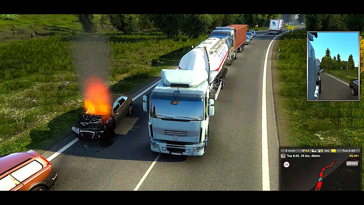 Euro Truck Simulator 2 in pc game play