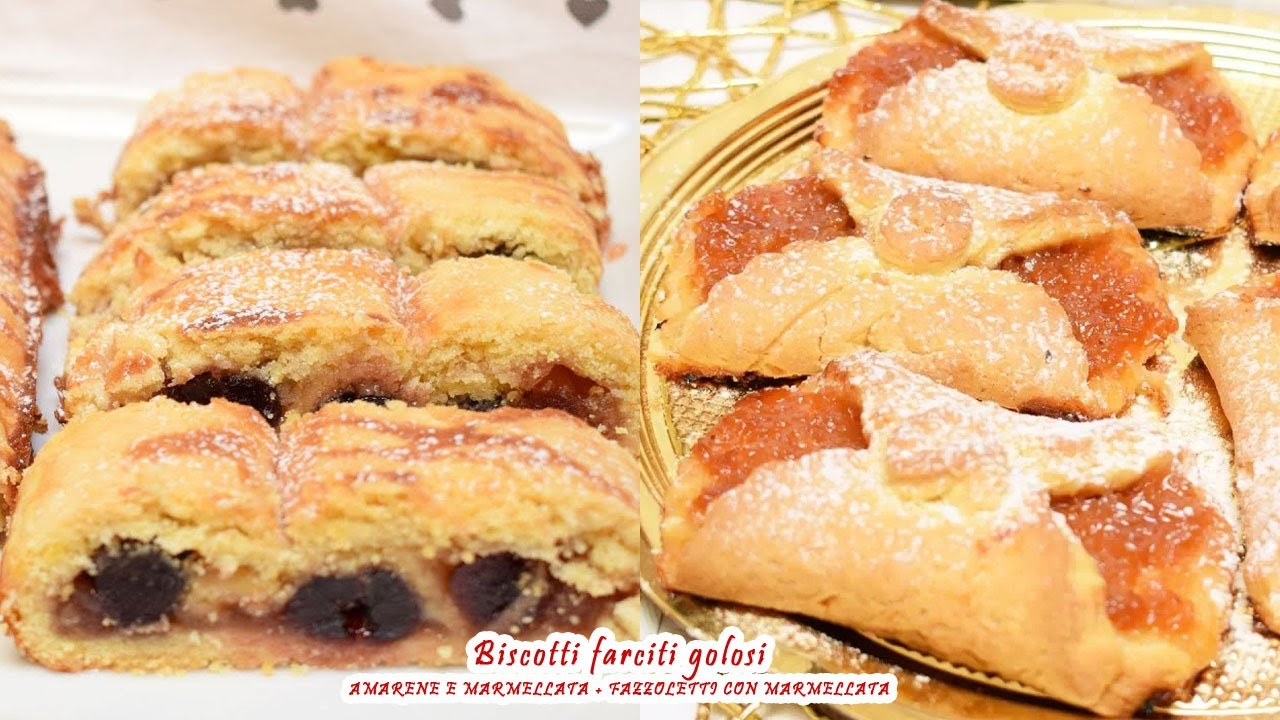 Biscotti Farciti: Biscotti di Frolla con Amarene e Fazzoletti alla Marmellata | Tutorial Dolci