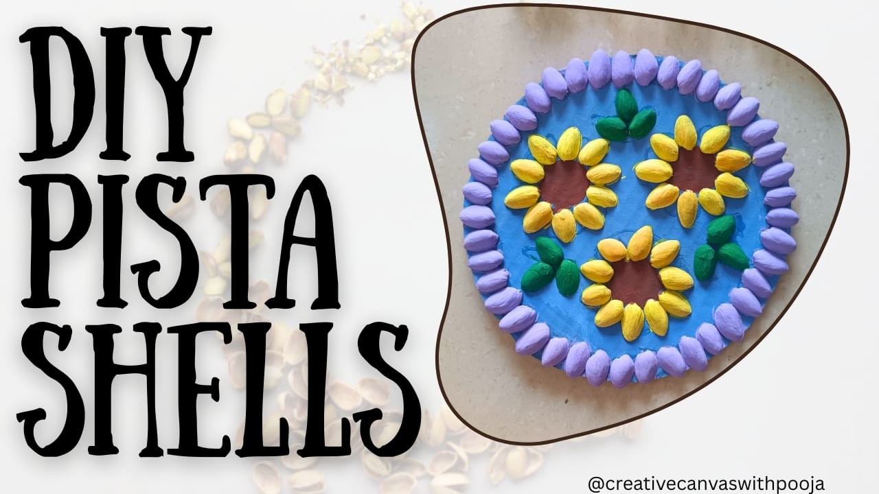 How to Make Wall Hanging Crafts using Pistashells 😍|DIY Sunflower Crafts ideas|Home Decor 