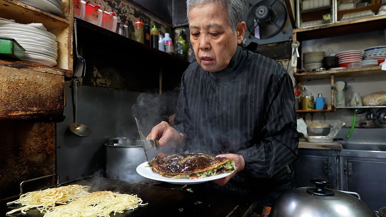 [Ямагути, Япония] Ресторан окономияки, который местные жители любят уже 70 лет