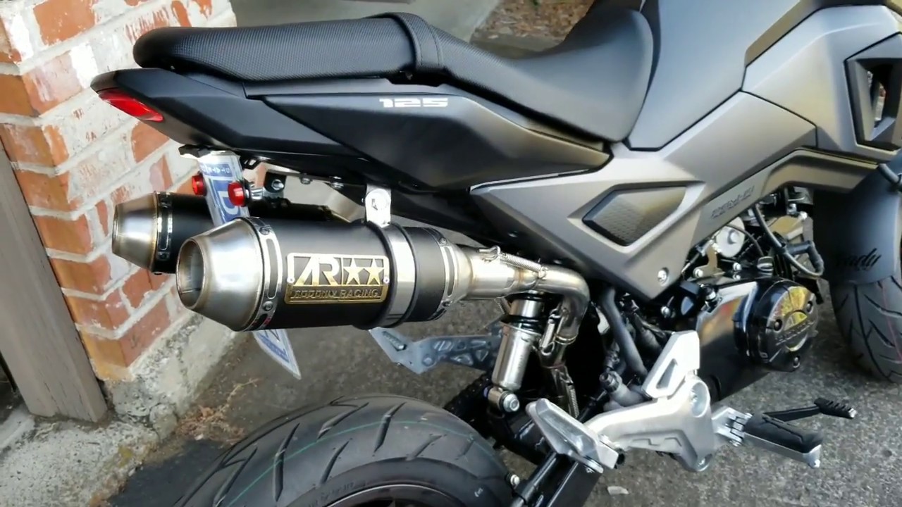 AR - AODONLY RACING dual high mount exhaust for 2018 honda grom