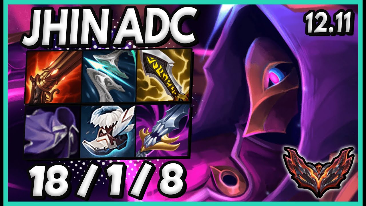 Jhin vs Caitlyn ADC / KR Grandmaster / Patch 12.11 / Season 12 [ 18 / 1 / 8 ] 🔥