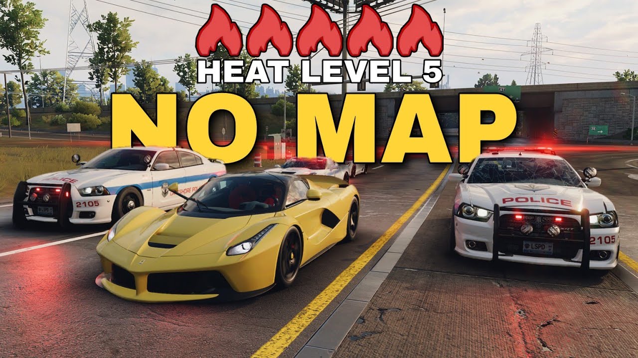 NFS Unbound Online - Heat Level 5 Chase with No Map & Health Bar - Ferrari LaFerrari