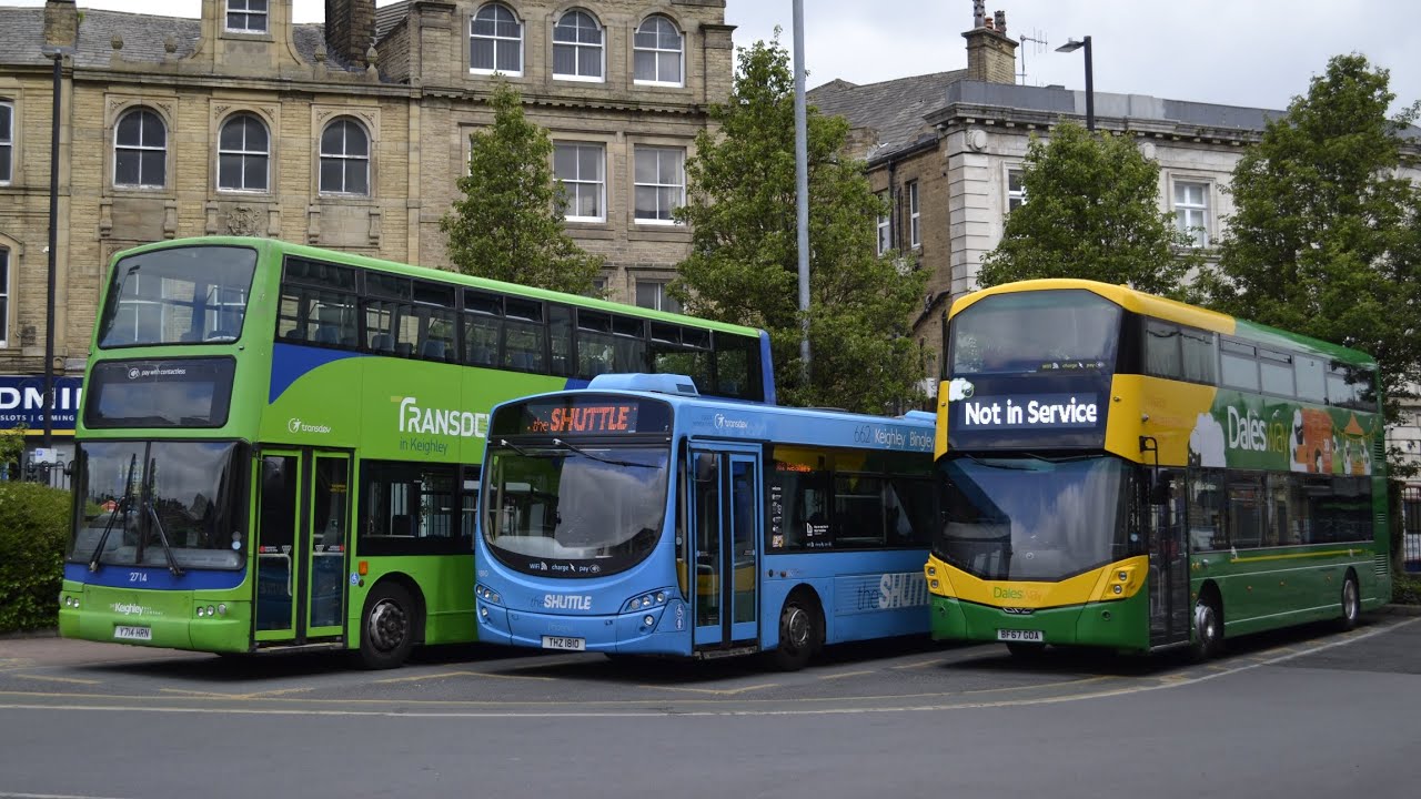 Buses at Keighley & Ilkley Bus Stations ft President B7tls, Volvo Eclipses & Mellor Stratas