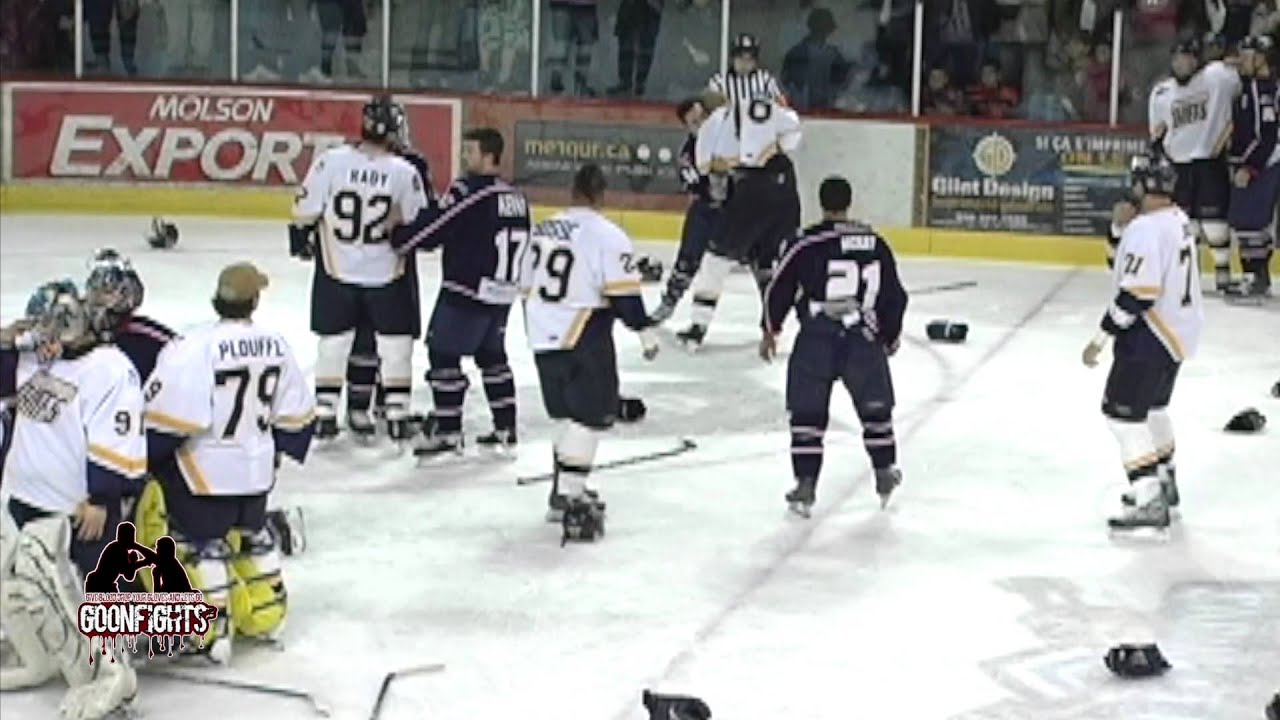 Bench Brawl March 12 2006 Summum Chiefs Vs Trois Rivieres LNAH
