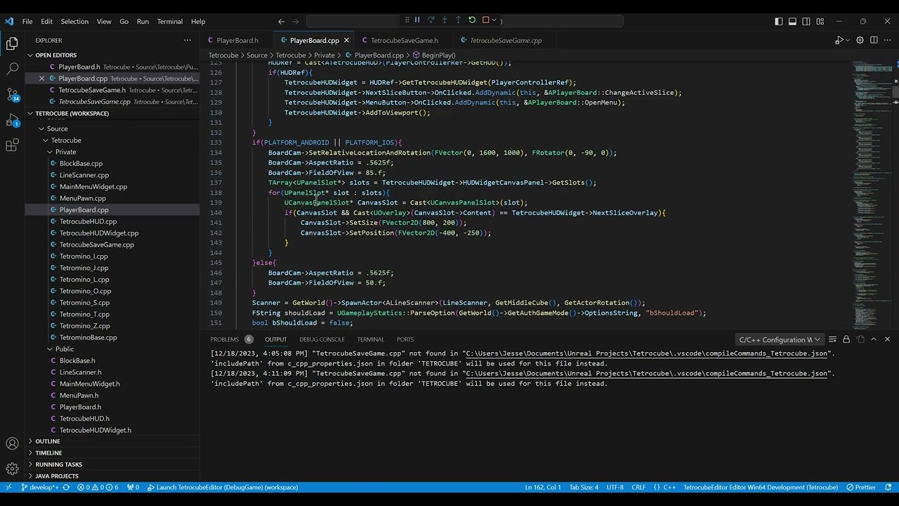 UE5 C++ Tutorial - A Tetris-Like - 28 - Saving & Loading - 2