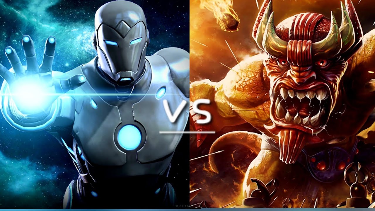 Superior ironman vs Mangog  easy damage cap in raids #marvelcontestofchampions#mcoc #kabam #marvel