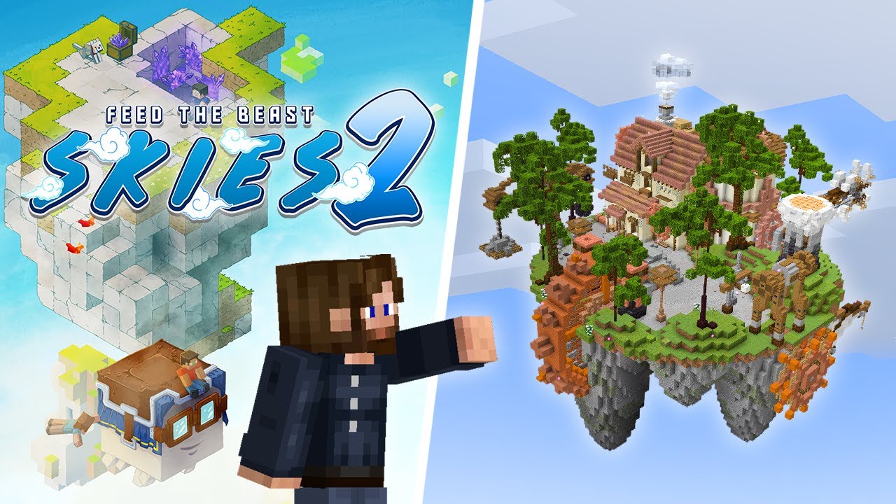 FTB Skies 2 EP1 Ultimate Skyblock Starter Island