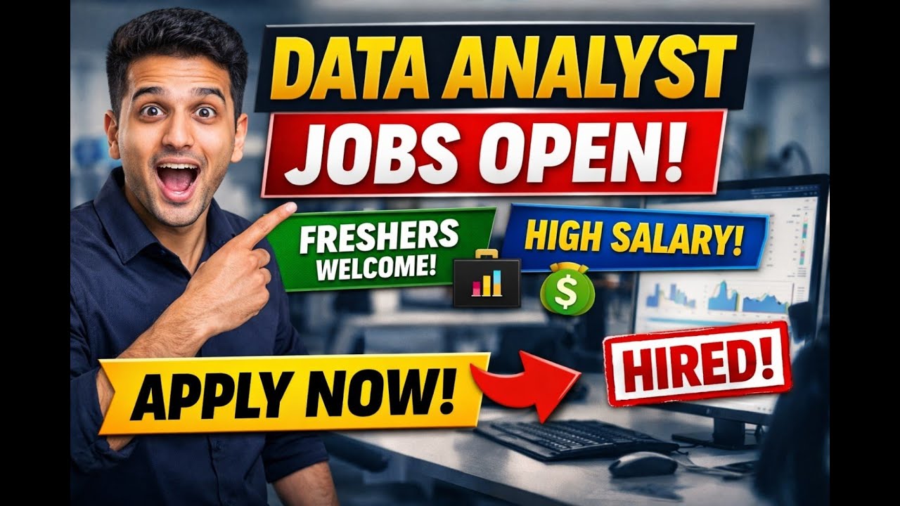 Data Analyst Jobs 2026 | Freshers & Experienced Hiring | Power BI Internship