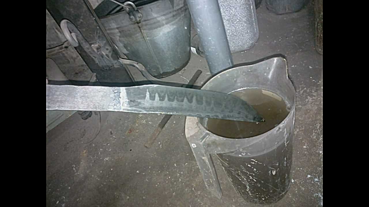 Damasko plieno peilio gamyba