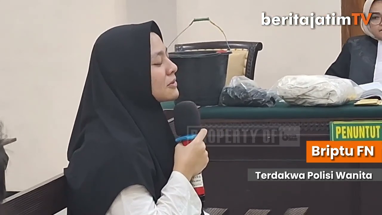 Polwan Mojokerto Sidang Kasus Bakar Suami, Akui Hanya Ingin Menakut-nakuti