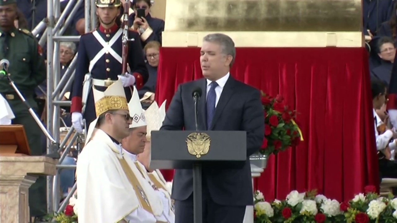 Presidente Iván Duque en la misa de Centenario de la Coronación de la Virgen de Chiquinquirá