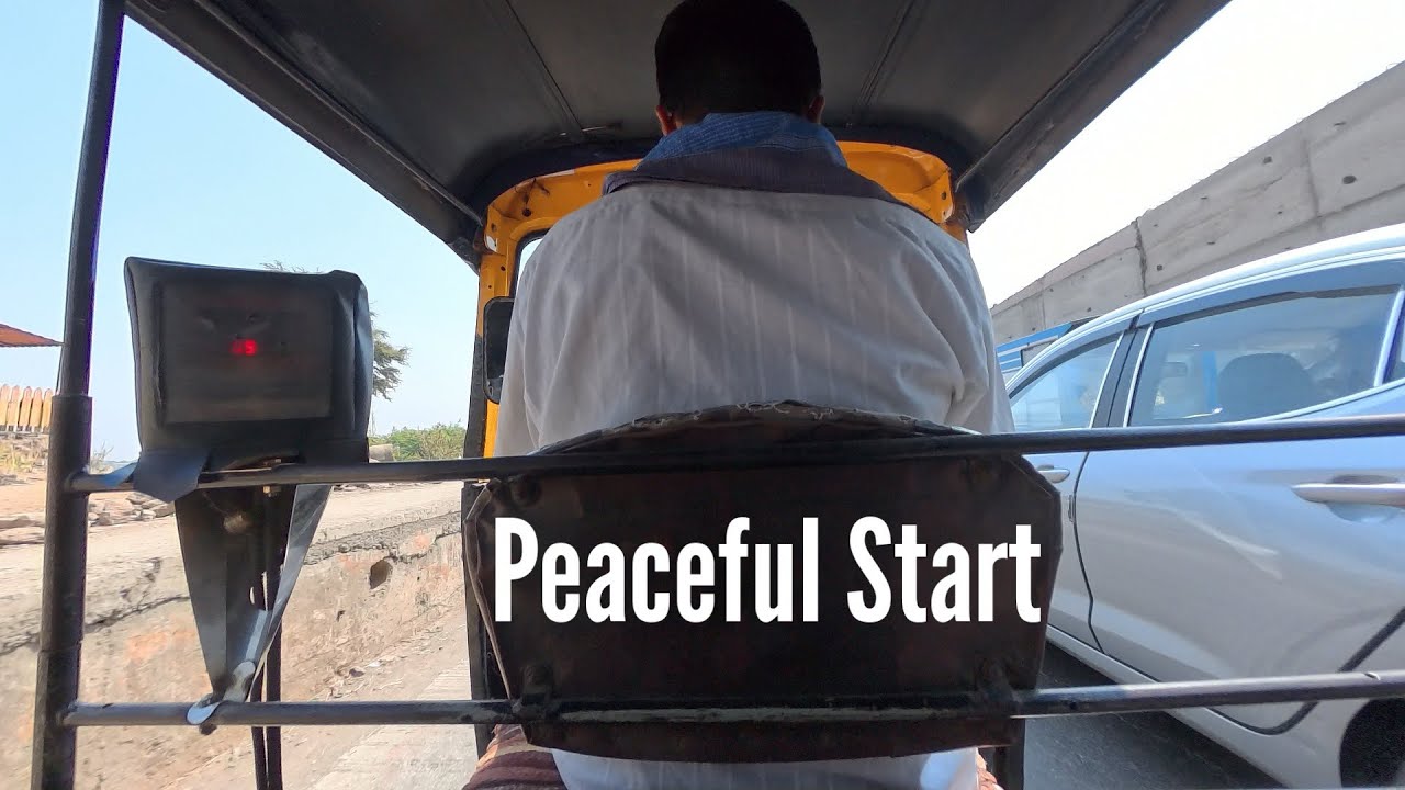 Morning City Life from an Auto Rickshaw 🌤️