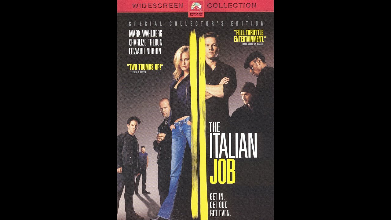Opening To The Italian Job 2003 DVD