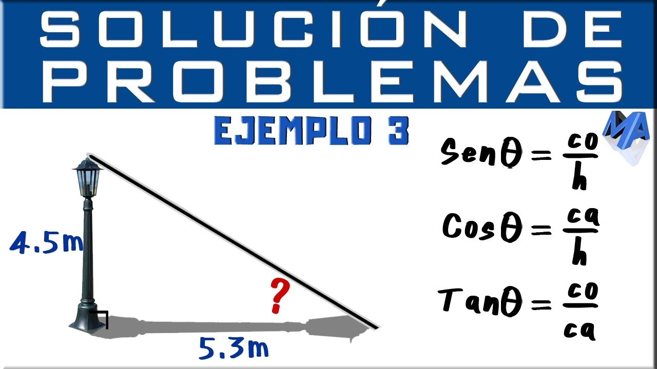 Razones trigonométricas | Solución de problemas Ejemplo 3