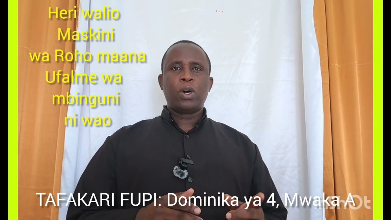 TUWE MASKINI WA ROHO  TUINGIE MBINGUNI