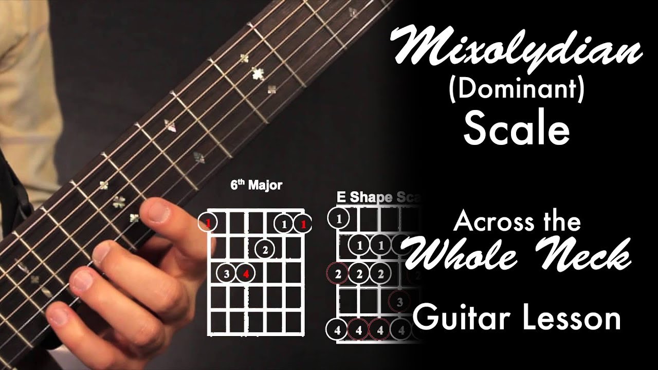 Mixolydian (Dominant) Scale (Whole Neck!)