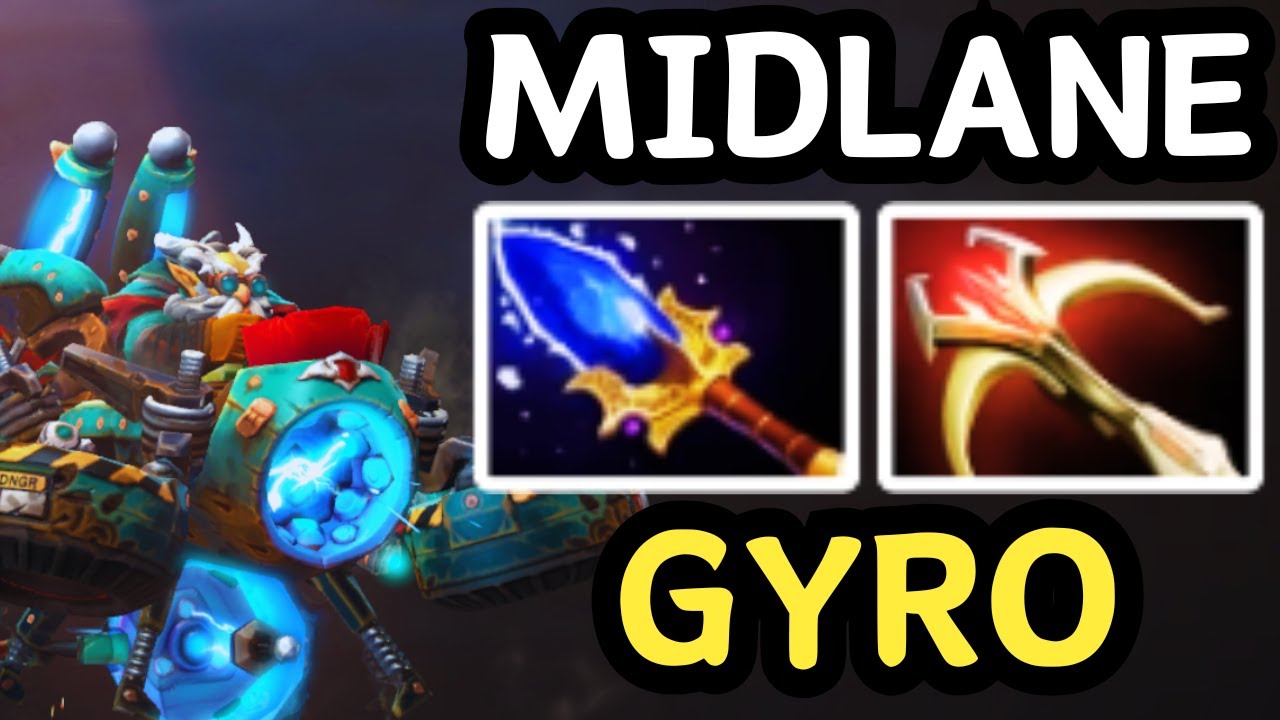 🔥 GYROCOPTER MID ?! INSANE DAMAGE ROCKET 🔥 | Dota 2