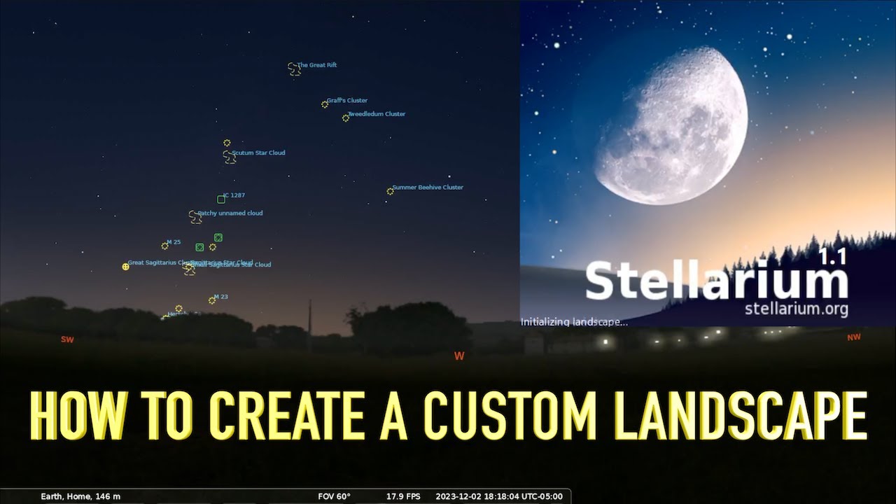 Stellarium — Как создать пользовательский ландшафт