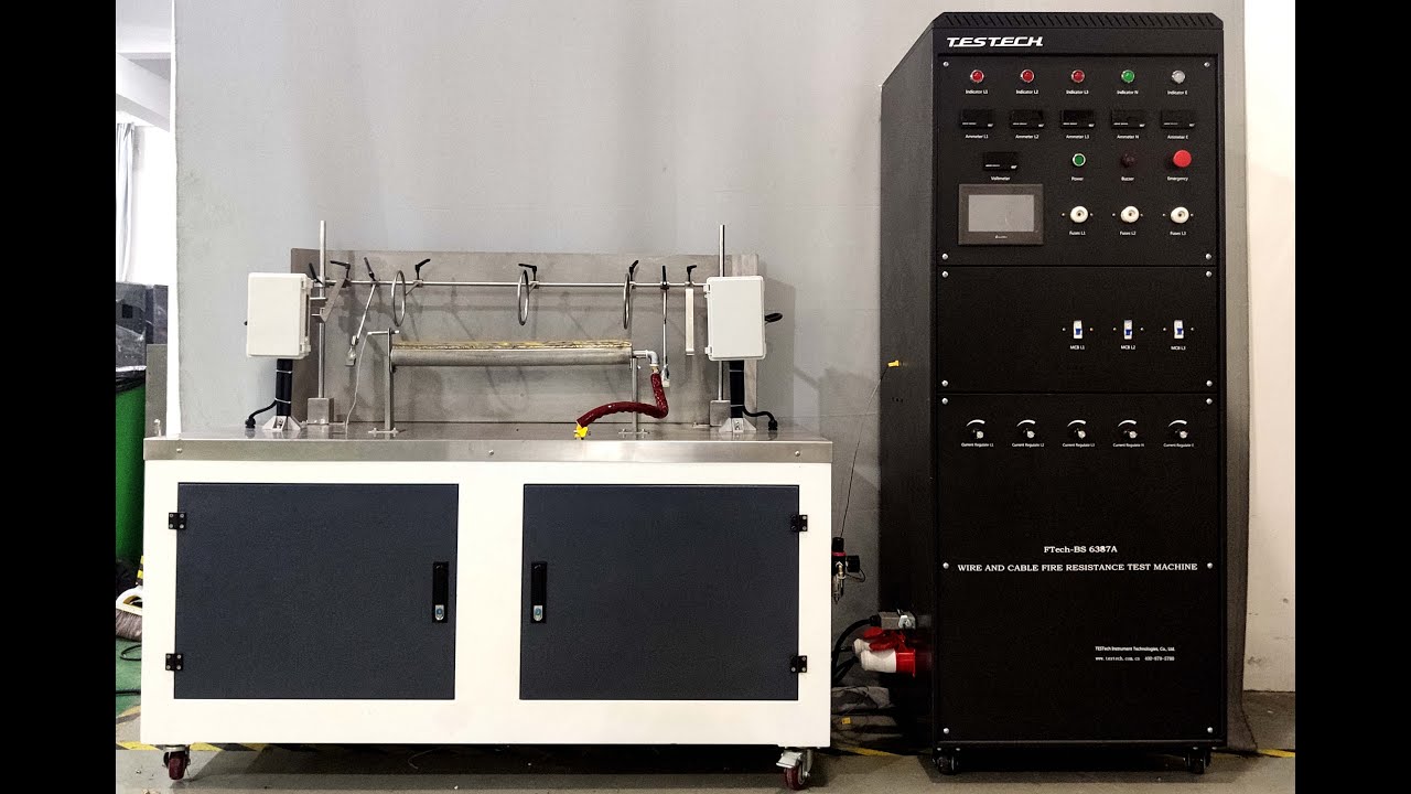 Wire and Cable Fire Resistance Test Machine,BS 6387