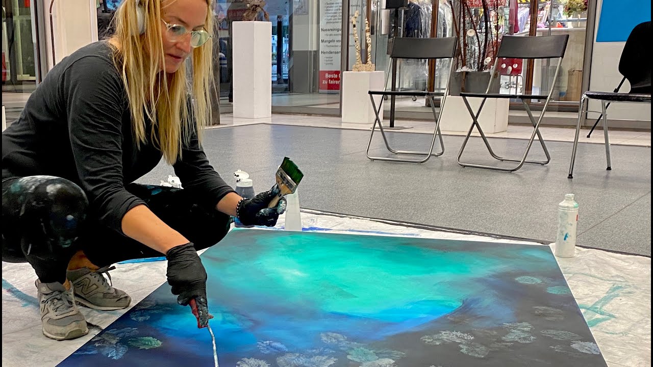 Action Painting Hamburg - Contemporary Art / Acrylic by CICHONSKI &ndash; 