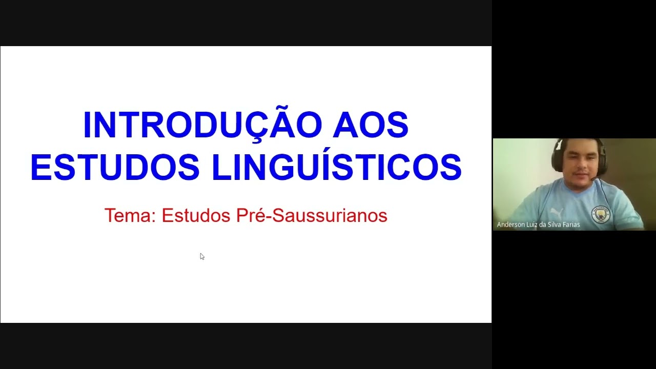 Teorias linguísticas - A linguística (pré) Saussuriana