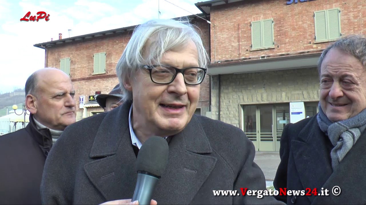 Vittorio Sgarbi a Vergato incontra le opere di Luigi Ontani e non solo..