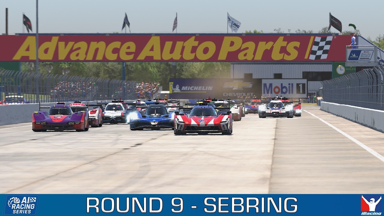 AI Racing Series - Round 9 - Sebring - GTP/Hypercar (NO COMMENTARY)