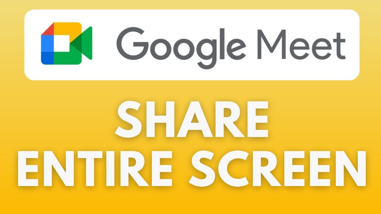 Как поделиться всем экраном в Google Meet