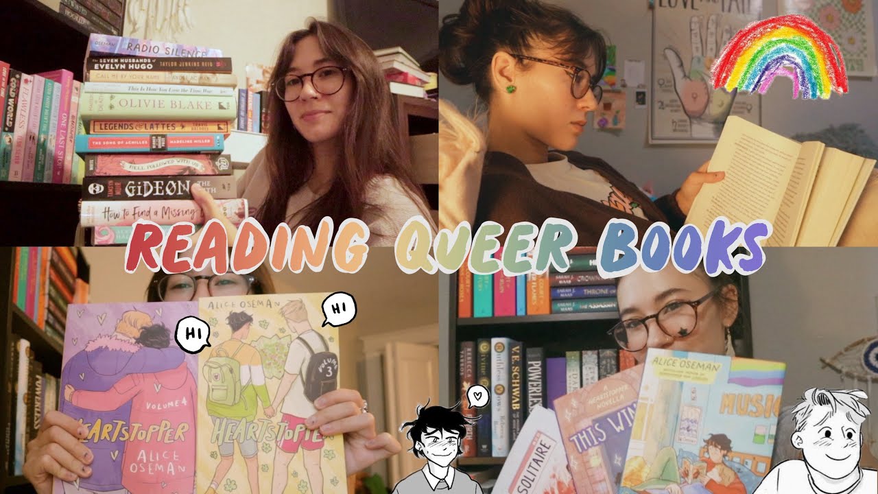 reading vlog | reading queer books for a week! 📚🏳️‍🌈✨