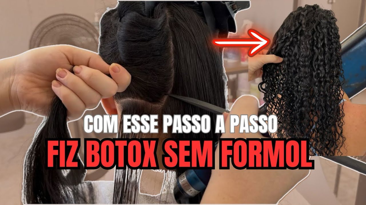 BOTOX SEM FORMOL para Soltura de CACHOS SEM ALISAR | PASSO A PASSO #solturadecachos #cacheadas #yt
