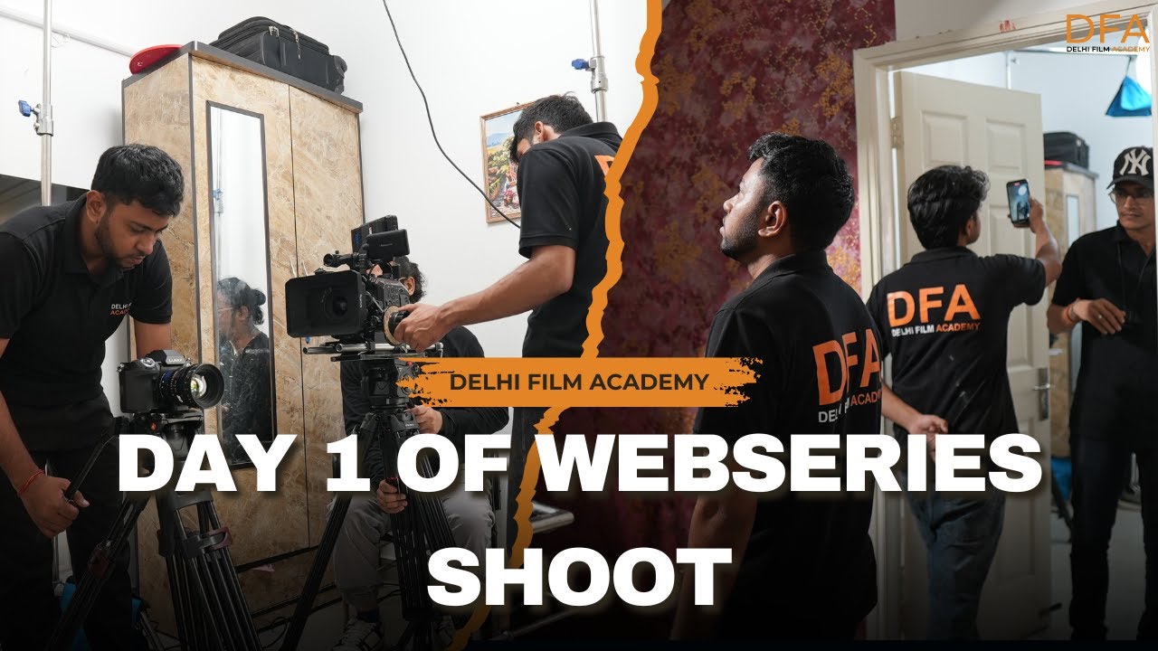 Day 1: Delhi Film Academy's Web Series Shoot Vlog 🎬✨ First Day of Filmmaking Adventures! #DFA