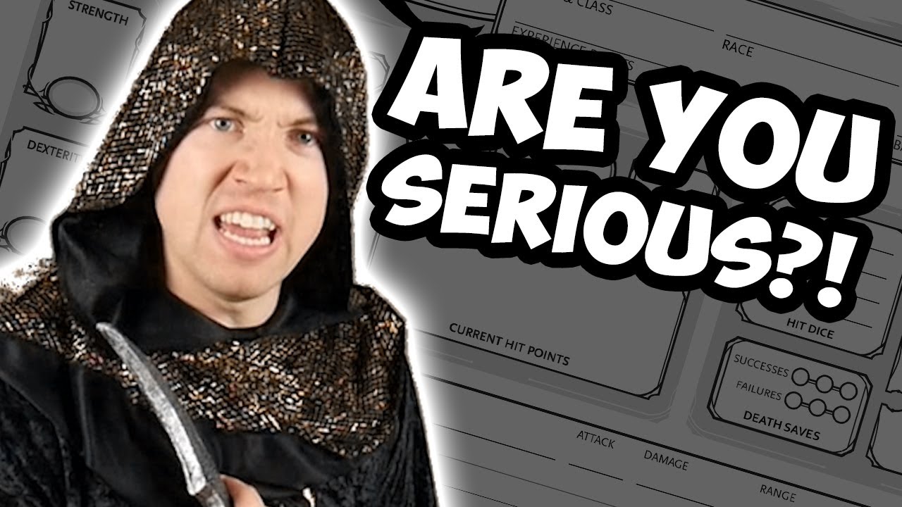 If Rogues Saw You Make Their Character Sheet in Dungeons and Dragons