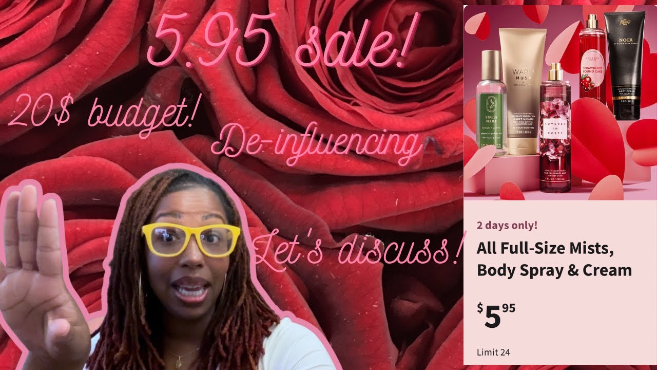 ✨🤑 Body Mist & cream sale| What should you get?| 20$ budget plus a de-influence?✨ #bathandbodyworks 