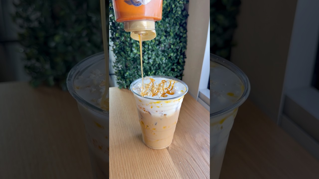 Latte z popcornem karmelowym?? #coffeetruck #caramellatte #latte #caramel