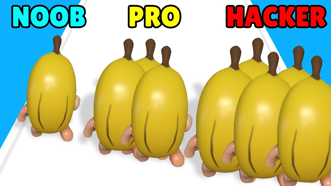 NOOB vs PRO vs HACKER in Epic Banana Run