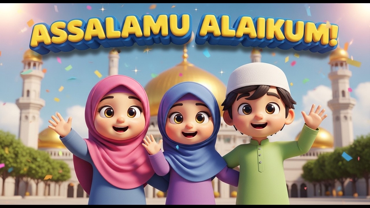Assalamu Alaikum Song for Kids | Islamic Greeting Poem | Kids Islamic Nasheed