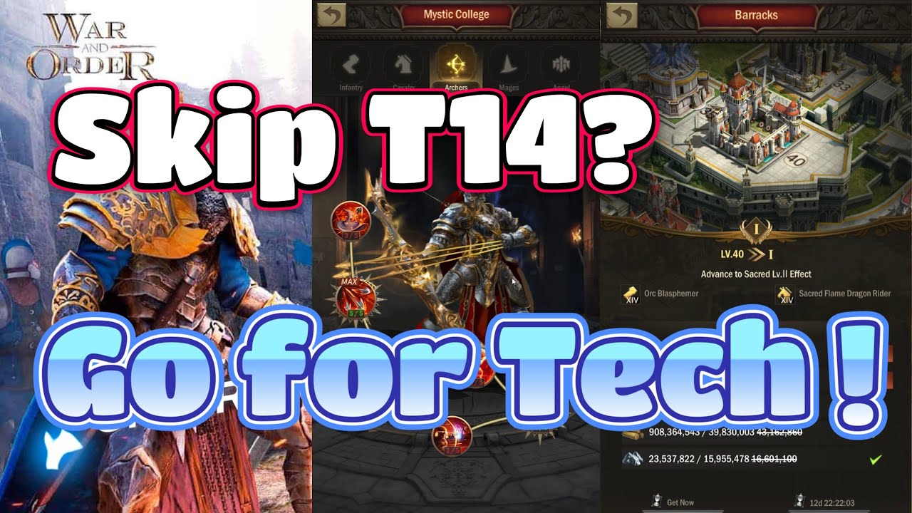 War and order :  Dont upgrade T14 before doing this