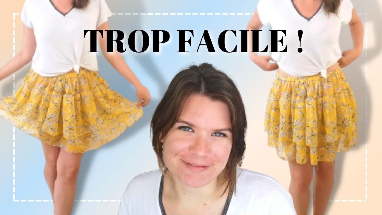 Coudre une jupe à volants très facilement pour débutants !