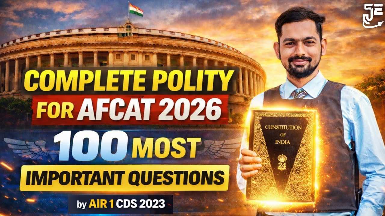 Complete Polity Revision || Top 100 Question || For AFCAT/CDS/NDA 1 2026 || By UPSC CDS AIR 1