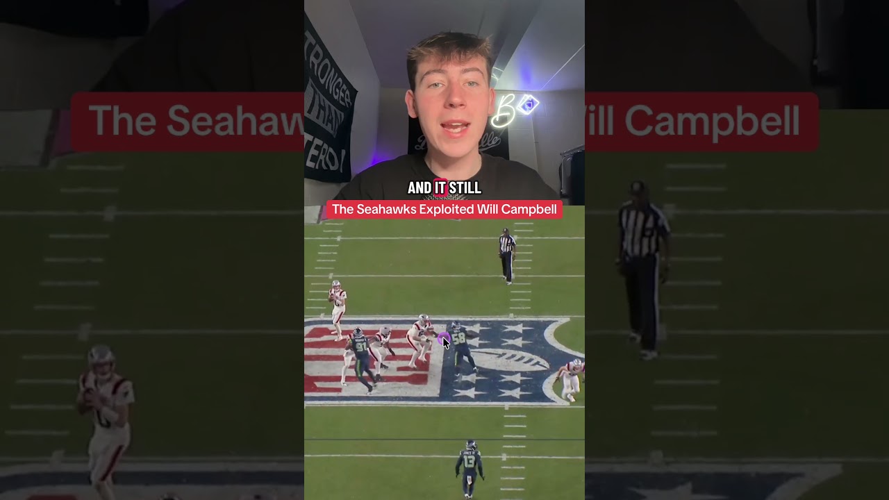 The Seahawks Exploited Will Campbell #superbowl #patriots #willcampbell #seahawks