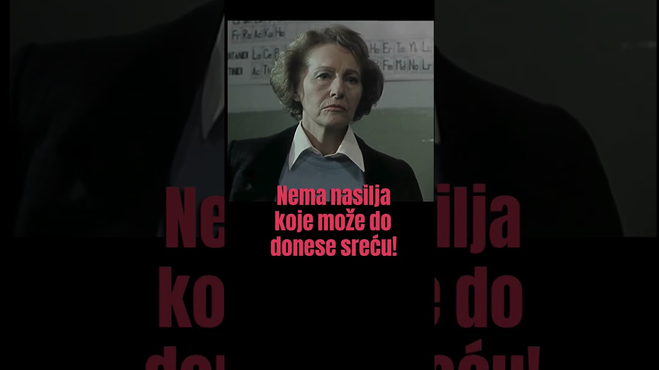 "Nema nasilja koje može da donese sreću!"