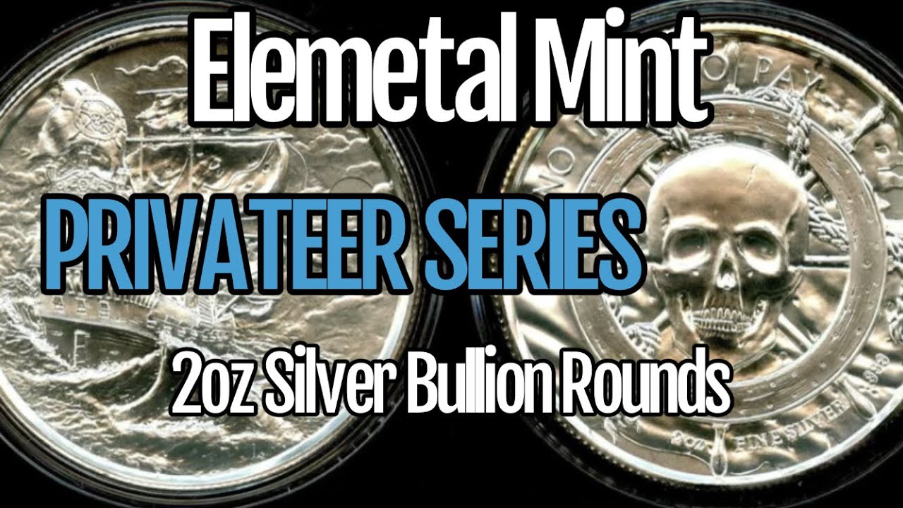 Elemetal Mint - Privateer Series - 2oz Silver Bullion Rounds
