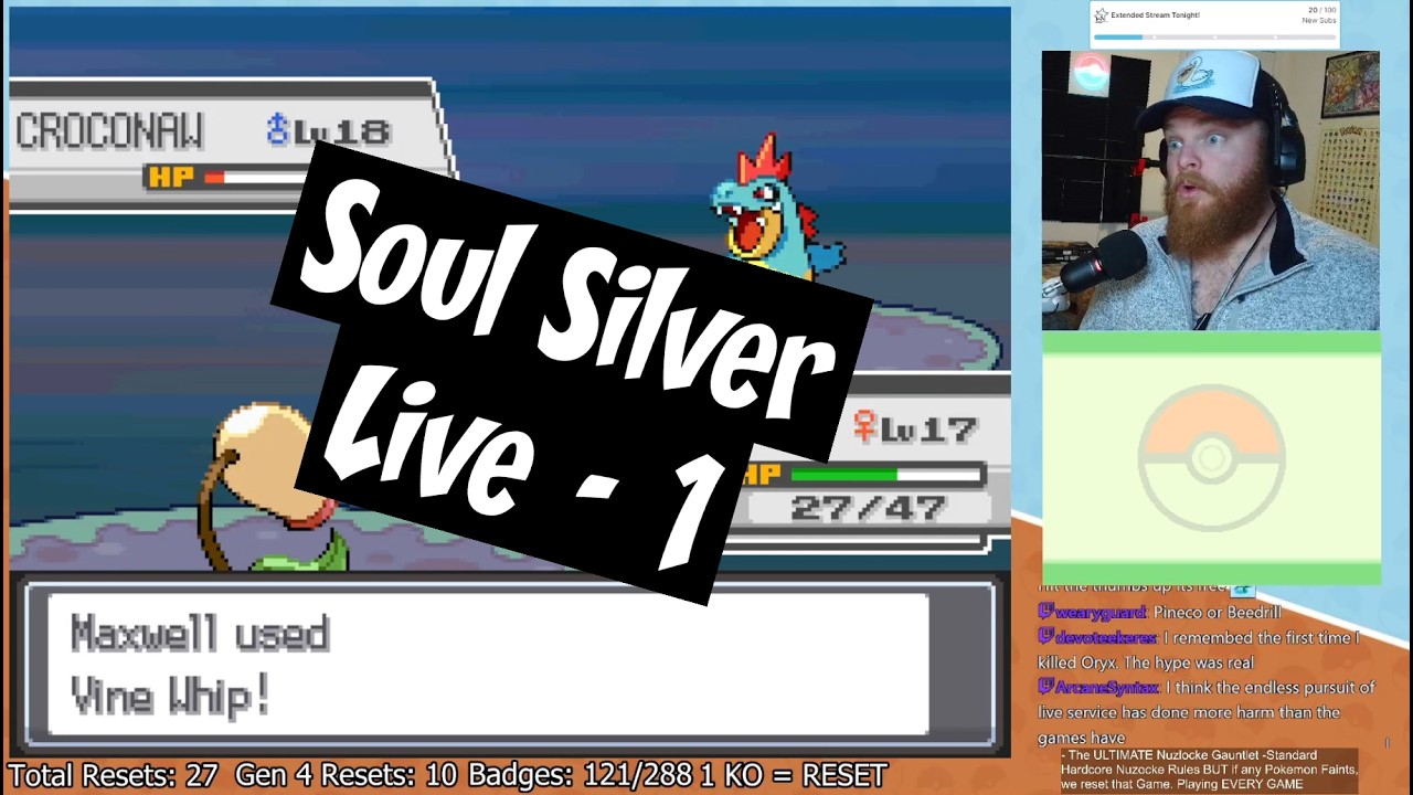 Starting Soul Silver! Deathless Nuzlocke Gauntlet!