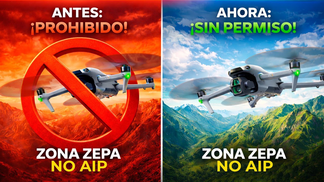 Normativa de Drones | ¿Se puede volar SIN PEDIR PERMISO en zonas ZEPA no AIP?