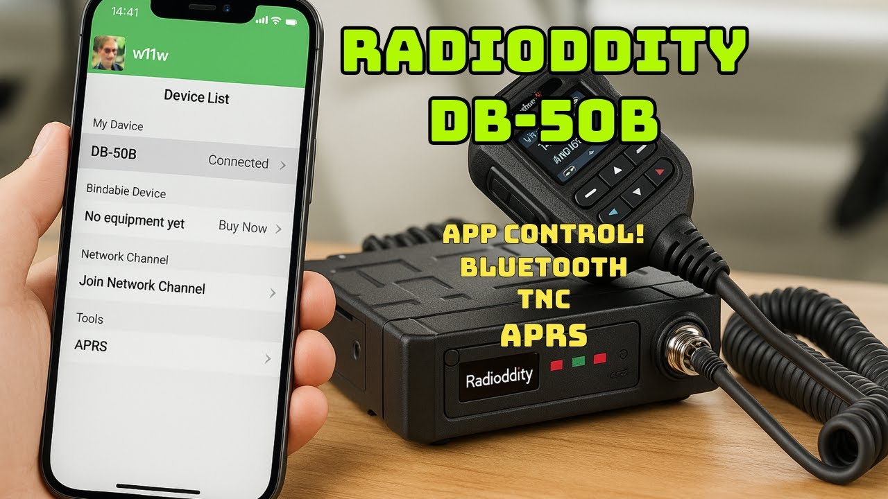Обзор Radioddity DB-50B: любительская радиостанция мощностью 50 Вт, управляемая с телефона!
