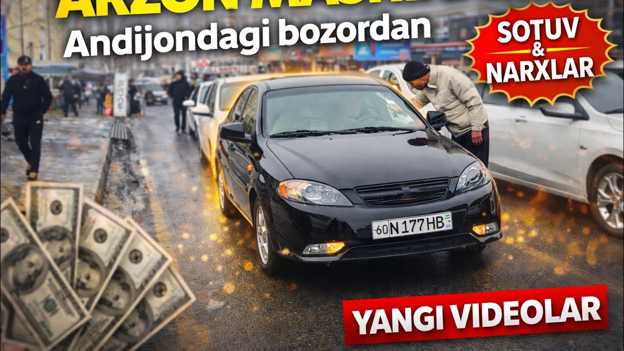 Andijon mashina bozori sotilgan va sotiladigan mashinalar narxlari