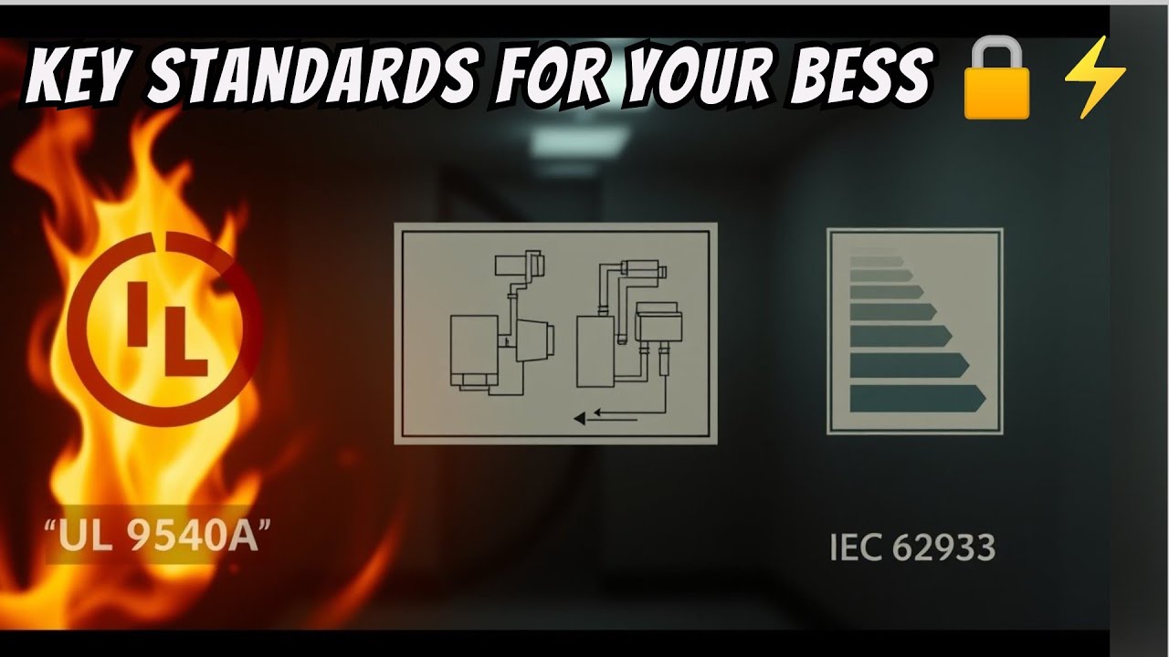 Essential Standards for BESS Systems: UL 9540A, NFPA 855 and IEC 62933