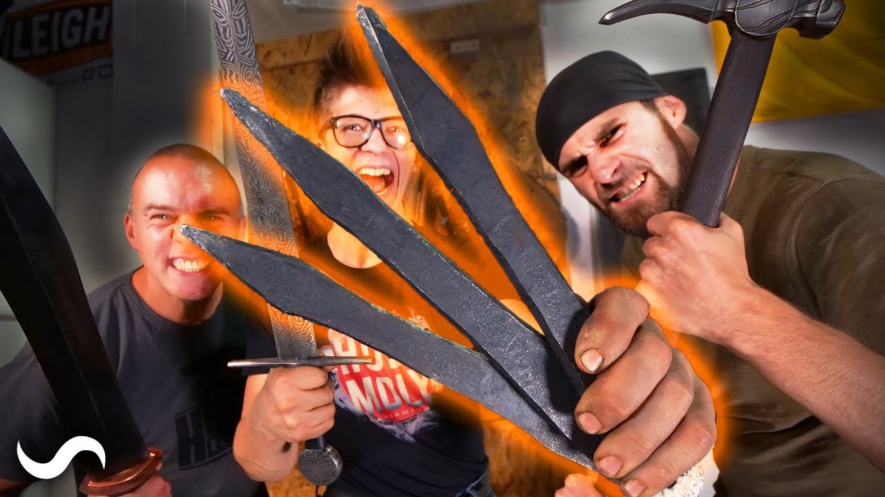 MAKING FORGED THROWING KNIVES and TESTING!