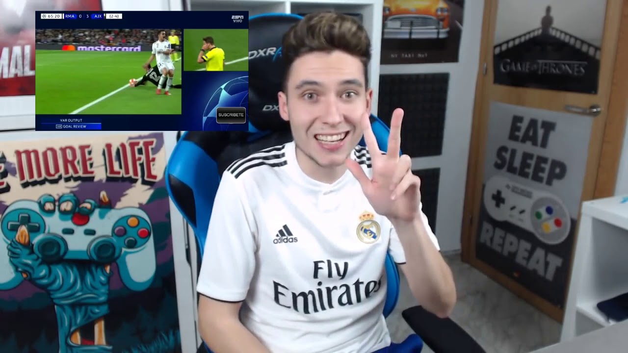 Real Madrid 1 vs Ajax 4 Reacción de Hinchas